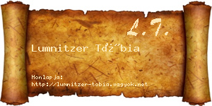 Lumnitzer Tóbia névjegykártya